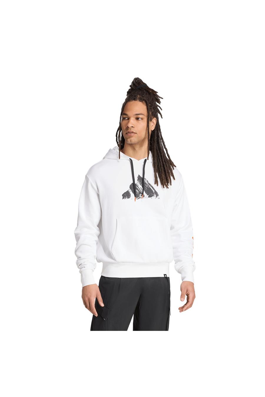 adidas  Erkek Beyaz  Sweatshirt U SNOW HD JM6364