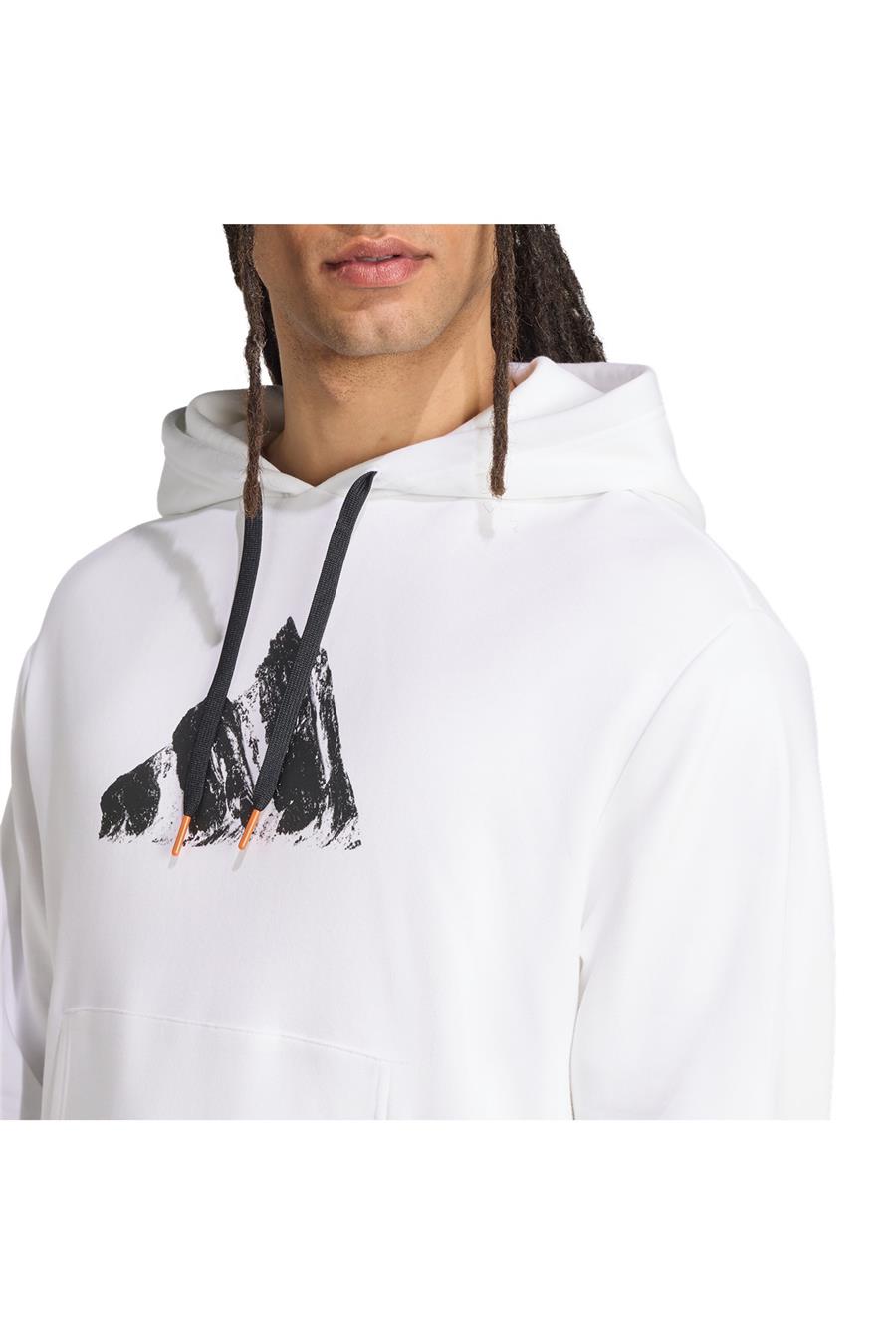 adidas  Erkek Beyaz  Sweatshirt U SNOW HD JM6364