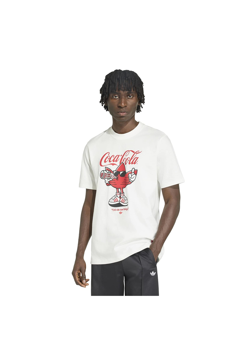 adidas Erkek  Beyaz  T-shirt CC TREFFIE TEE KY2109