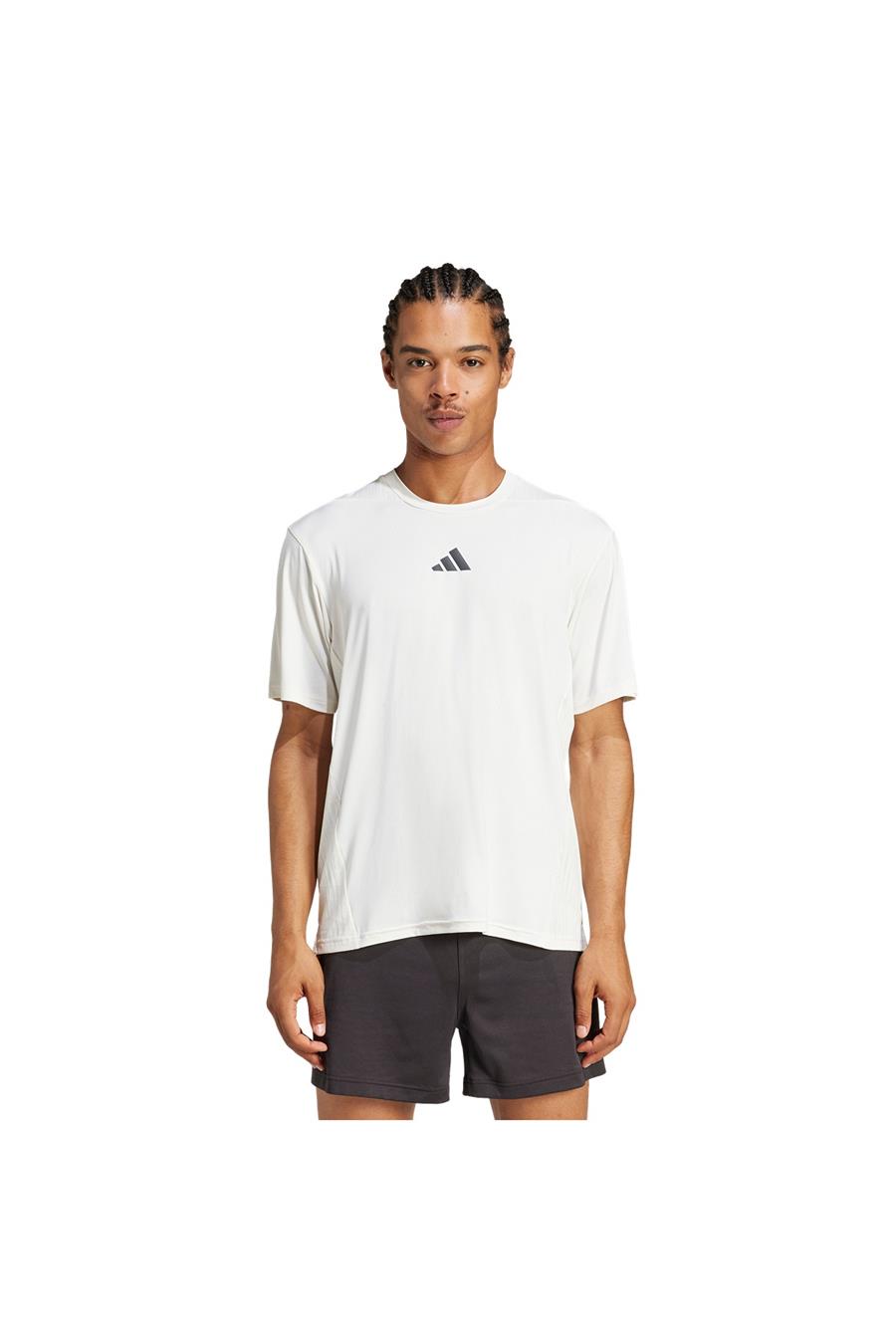 adidas Erkek  Beyaz  T-shirt D4T INT. TEE JE5746