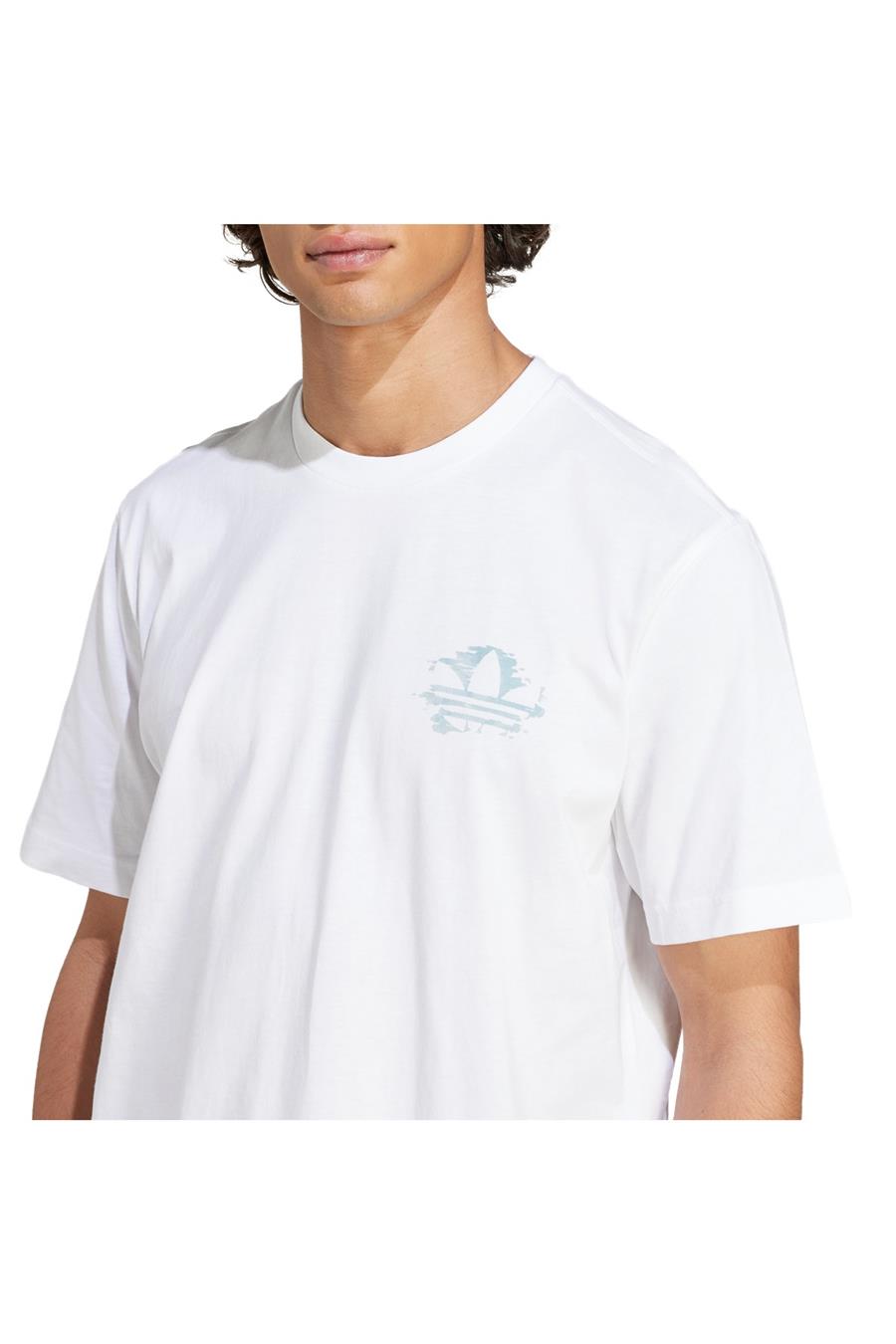 adidas Erkek  Beyaz  T-shirt GRAPHIC TEE KC4956