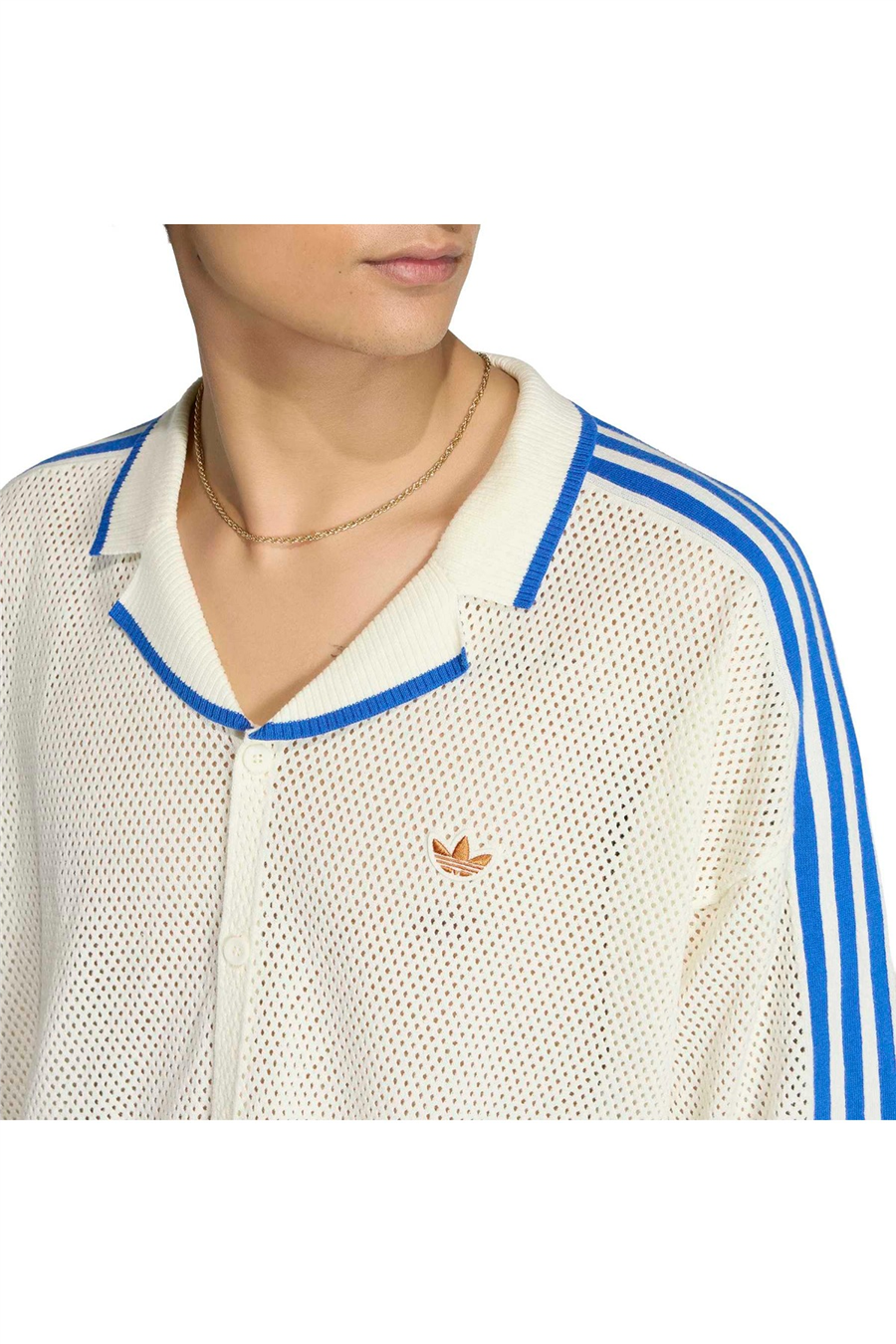 adidas Erkek  Beyaz  T-shirt KNITTED SHIRT KX1223