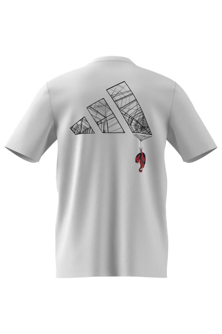 adidas Erkek  Beyaz  T-shirt M SPIDERMAN T-S JL8056