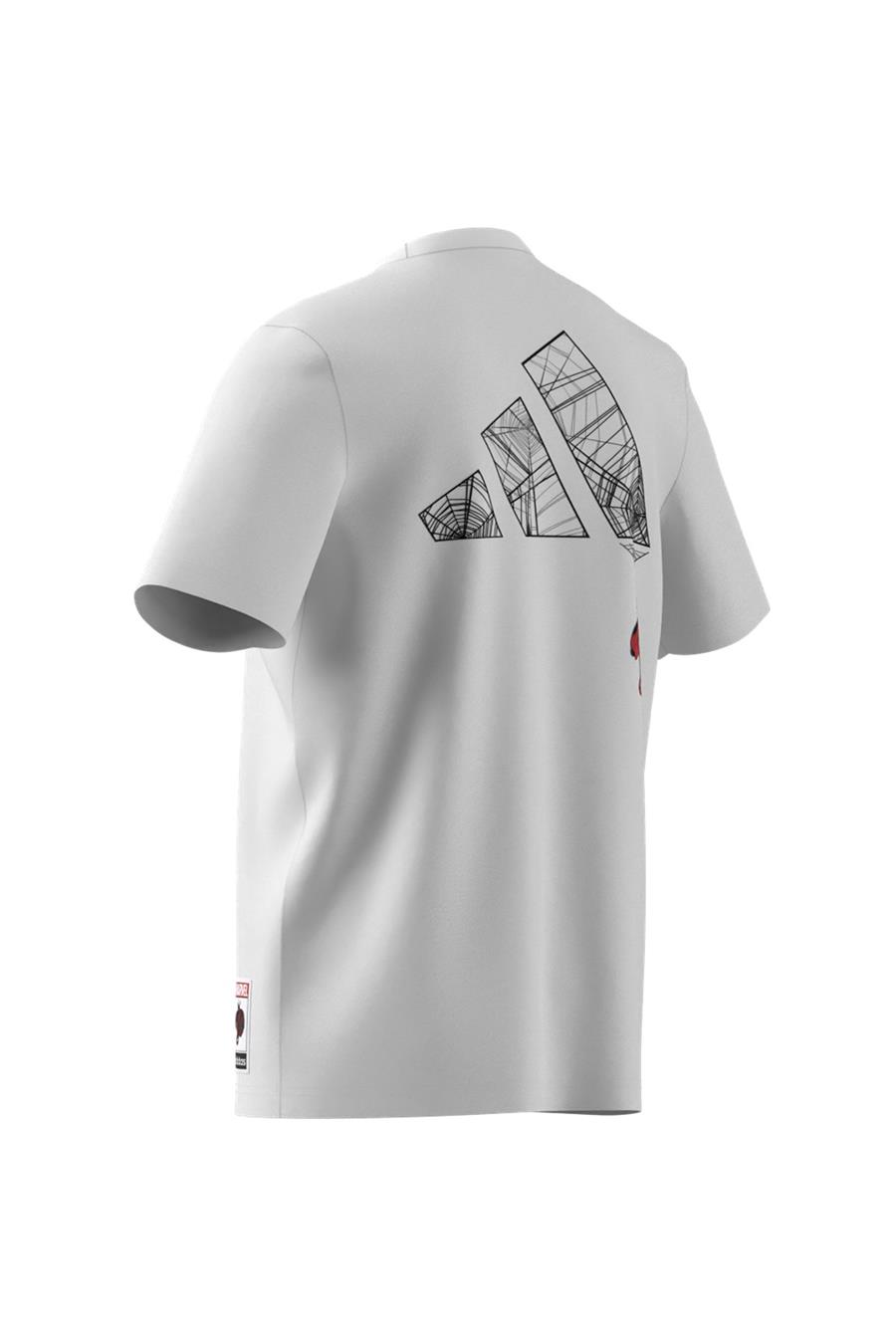 adidas Erkek  Beyaz  T-shirt M SPIDERMAN T-S JL8056