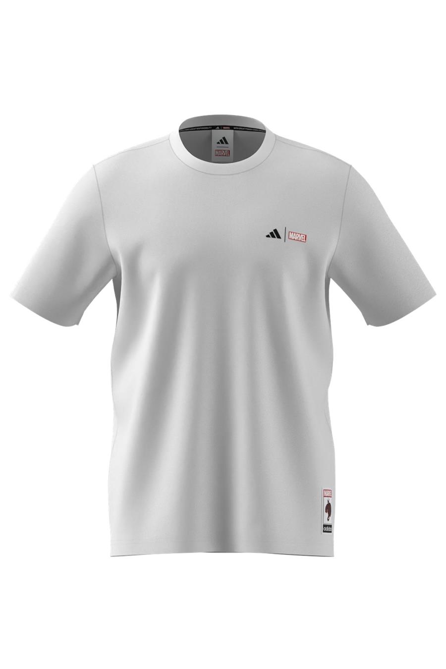 adidas Erkek  Beyaz  T-shirt M SPIDERMAN T-S JL8056