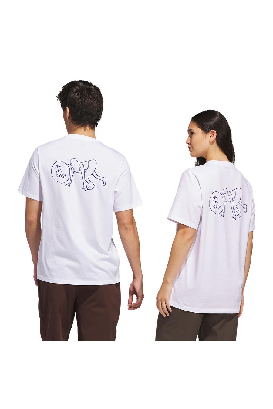 adidas Erkek  Beyaz  T-shirt SHMOO G TEE 2 JC7655
