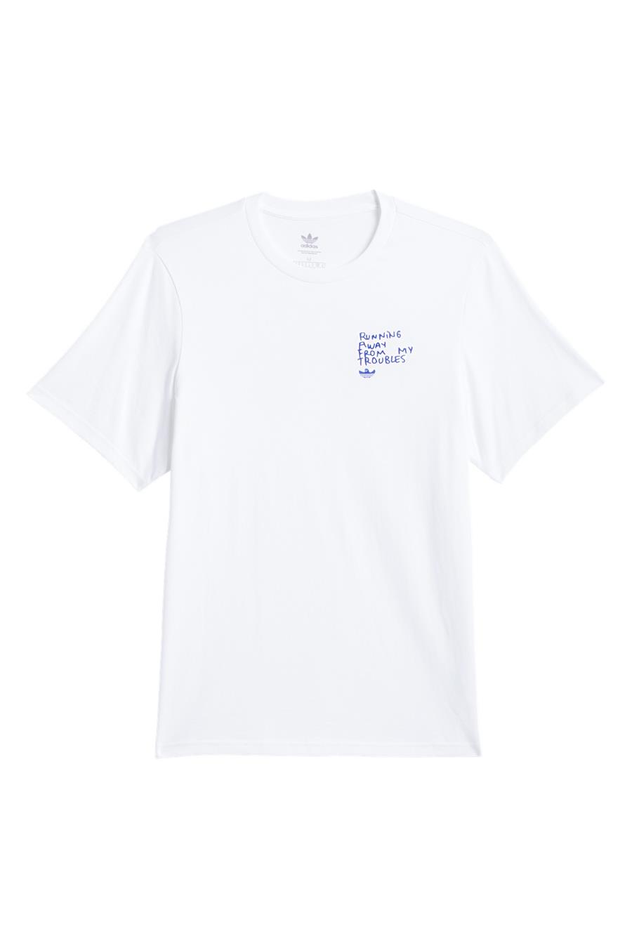 adidas Erkek  Beyaz  T-shirt SHMOO G TEE 2 JC7655