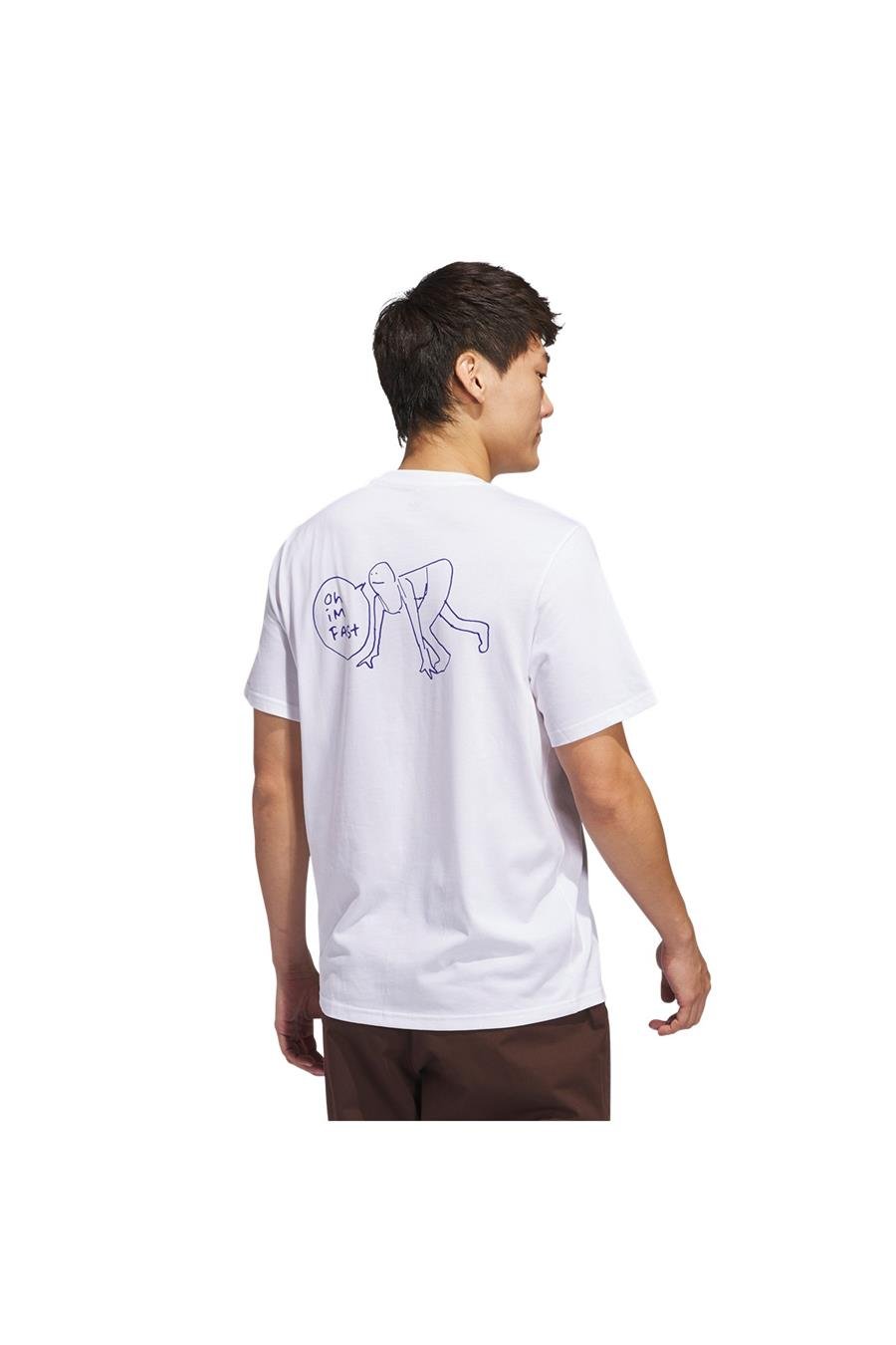 adidas Erkek  Beyaz  T-shirt SHMOO G TEE 2 JC7655