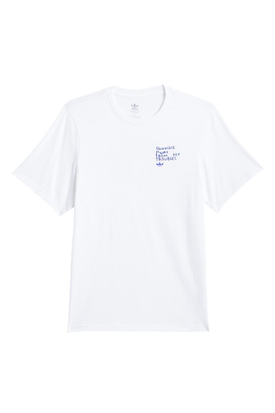 adidas Erkek  Beyaz  T-shirt SHMOO G TEE 2 JC7655