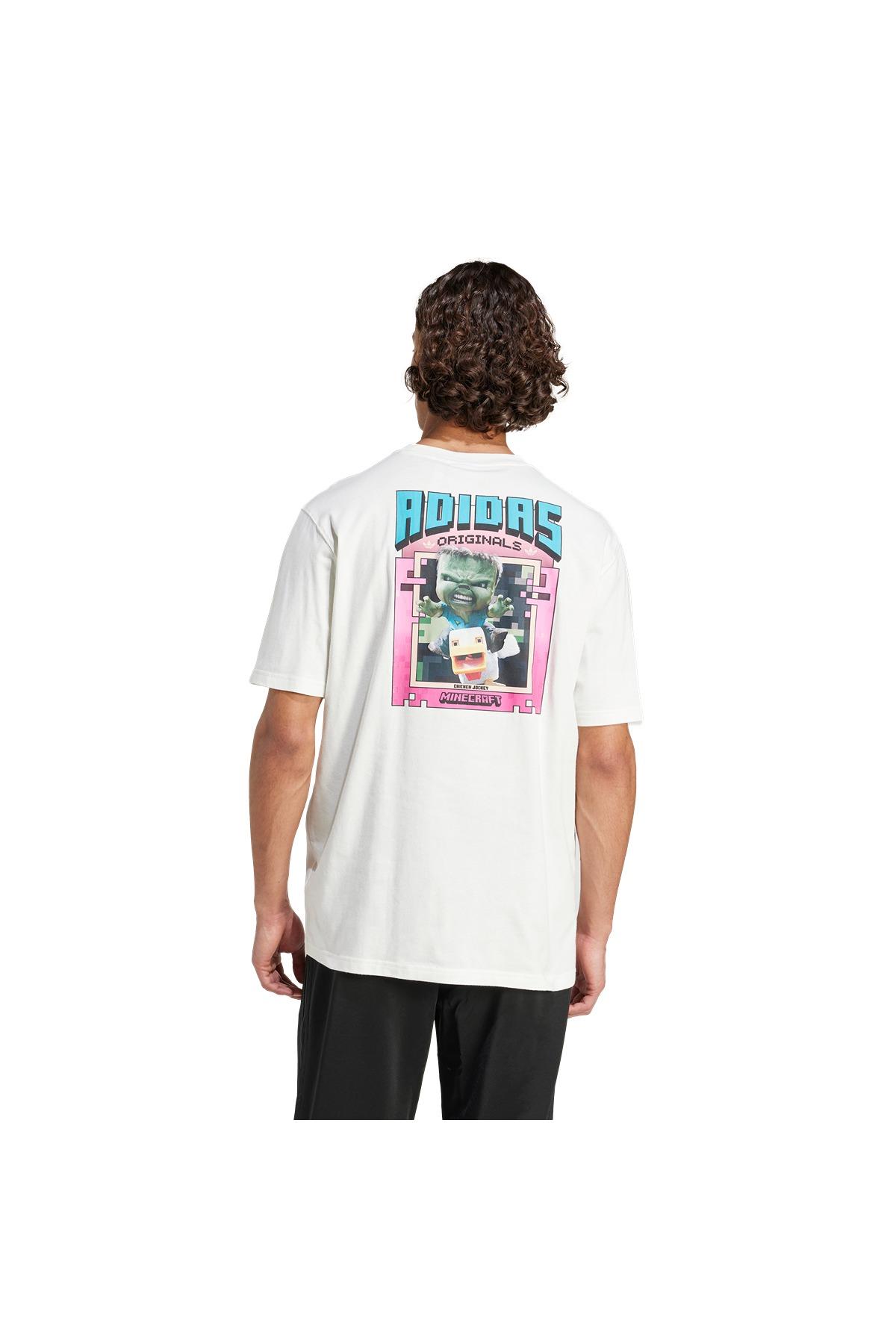 adidas Erkek  Beyaz  T-shirt TEE JZ9919