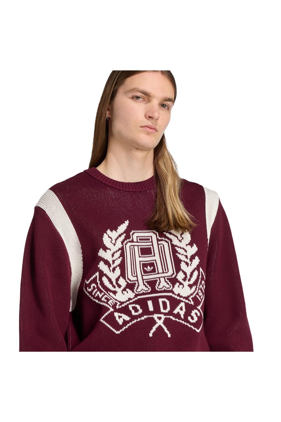 adidas  Erkek Bordo  Sweatshirt GRAPHIC REG JP JX8215