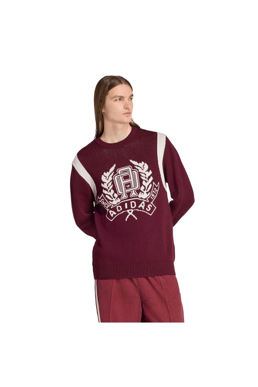 adidas  Erkek Bordo  Sweatshirt GRAPHIC REG JP JX8215