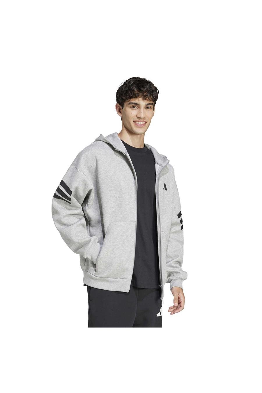 adidas Erkek  Gri  Ceket M FI 3S FZ JD4828