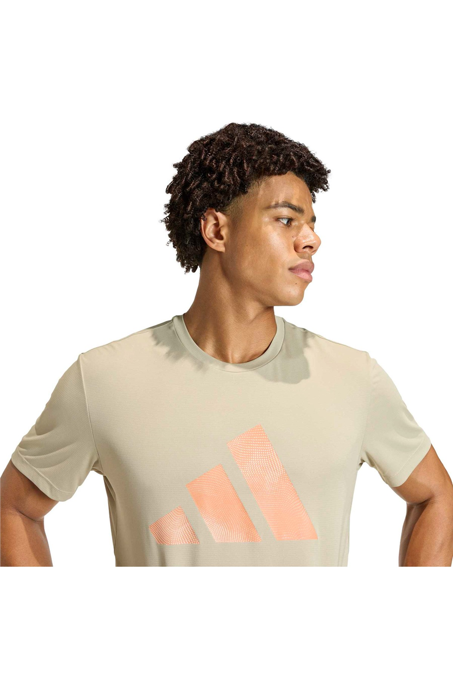 adidas Erkek  Kahverengi  T-shirt Run Ess BL T M KC4274