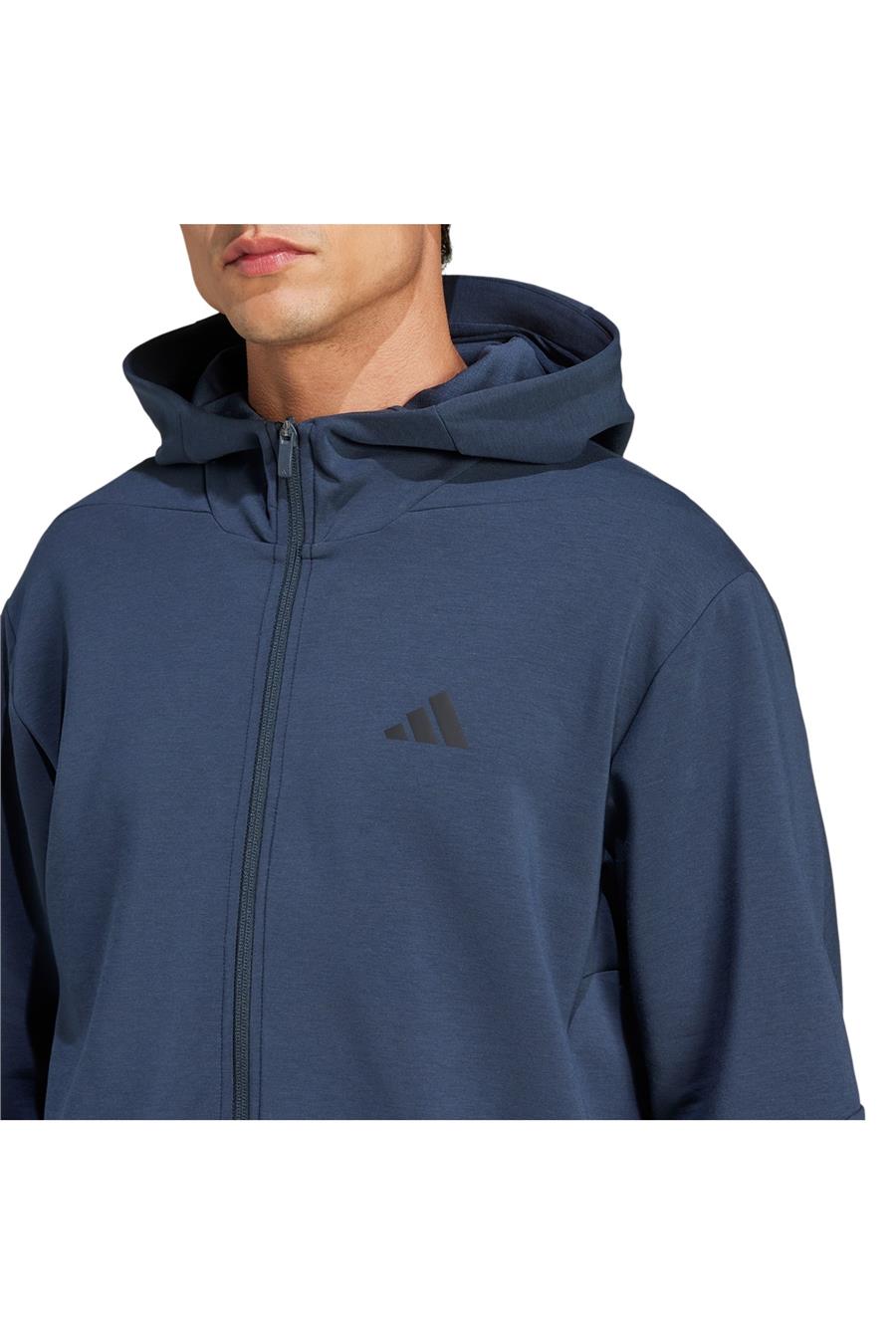 adidas Erkek  Mavi  Ceket D4T FULL-ZIP HO JI8134