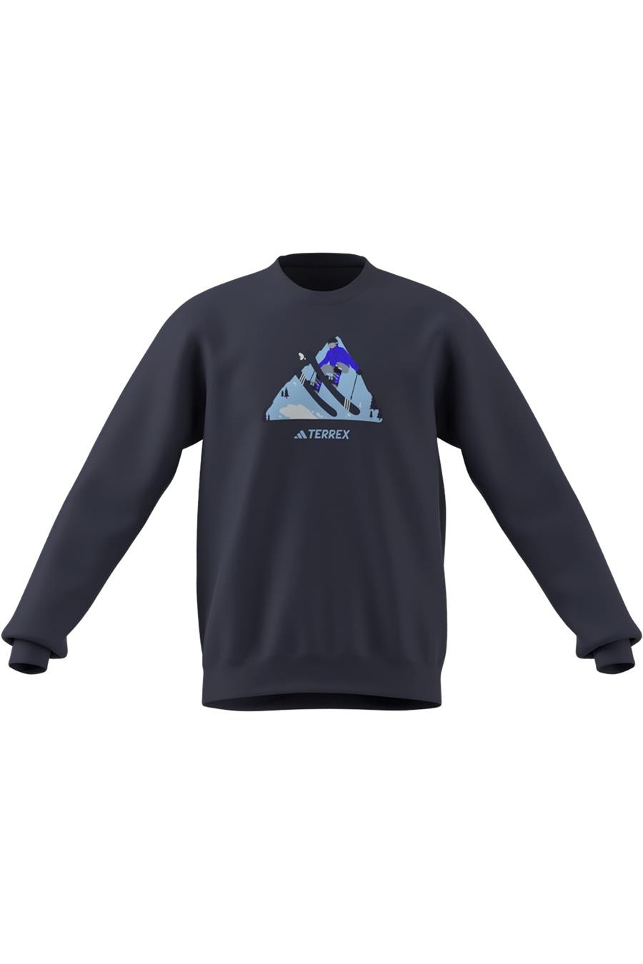 adidas Erkek  Mavi  Sweatshirt SNOW CREW KE2318