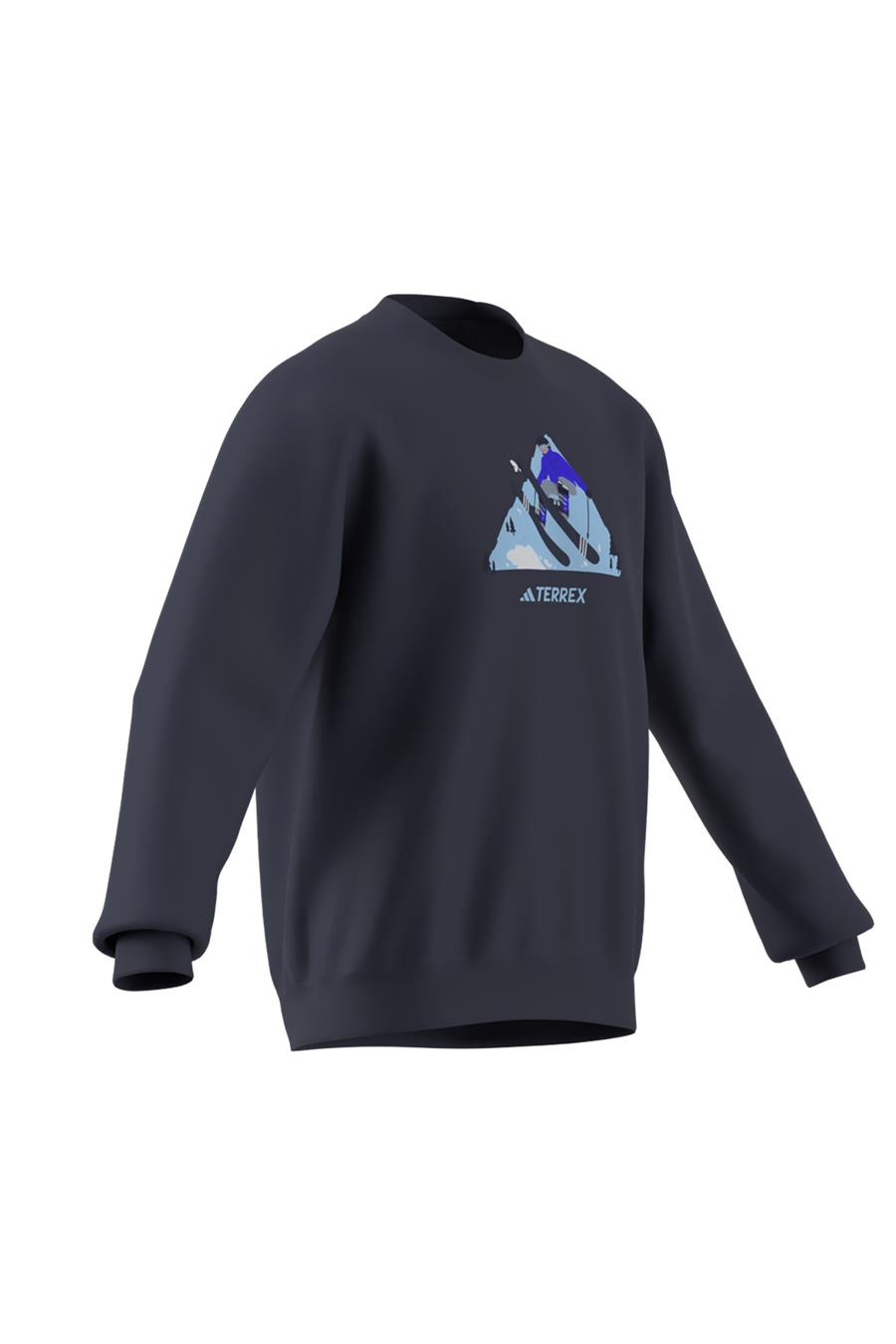 adidas Erkek  Mavi  Sweatshirt SNOW CREW KE2318