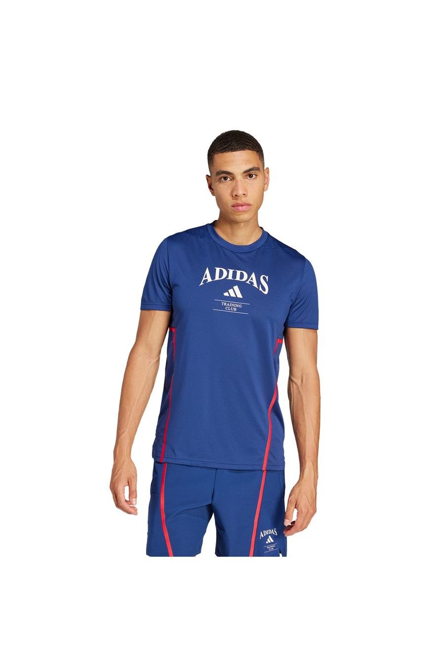 adidas Erkek  Mavi  T-shirt D4T HERITAGE TEE Mavi JI6353