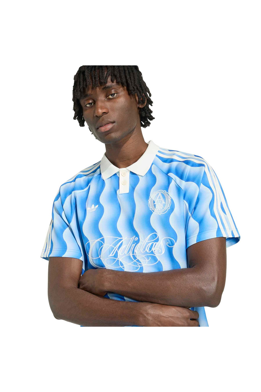 adidas Erkek  Mavi  T-shirt JERSEY KX1258