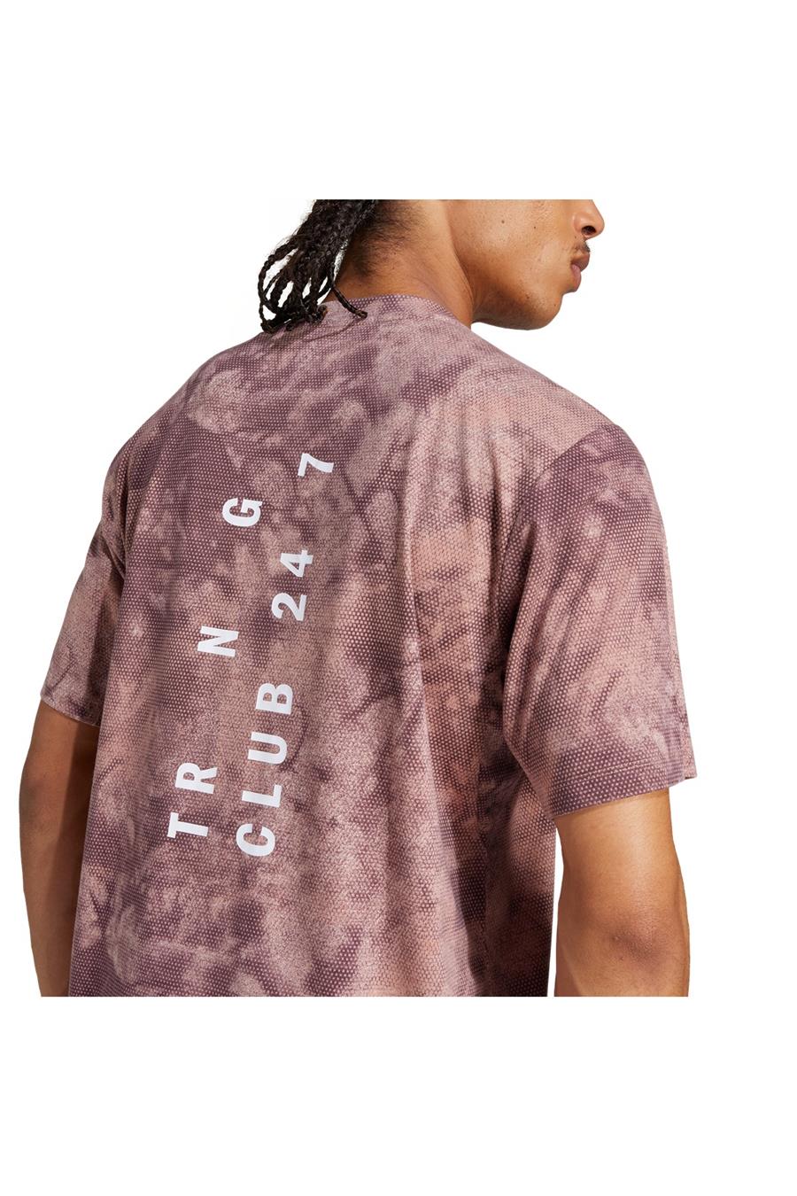 adidas Erkek  Pembe  T-Shirt POWER AOP TEE JP3341