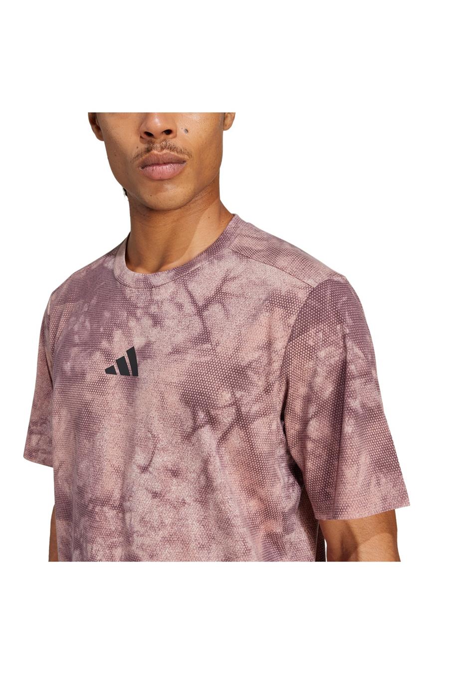 adidas Erkek  Pembe  T-Shirt POWER AOP TEE JP3341