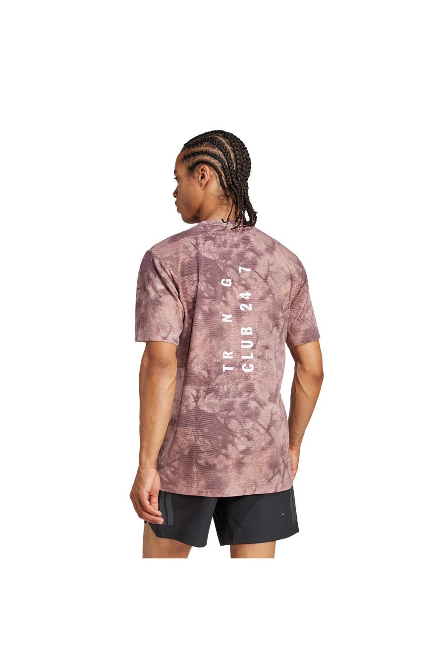 adidas Erkek  Pembe  T-Shirt POWER AOP TEE JP3341