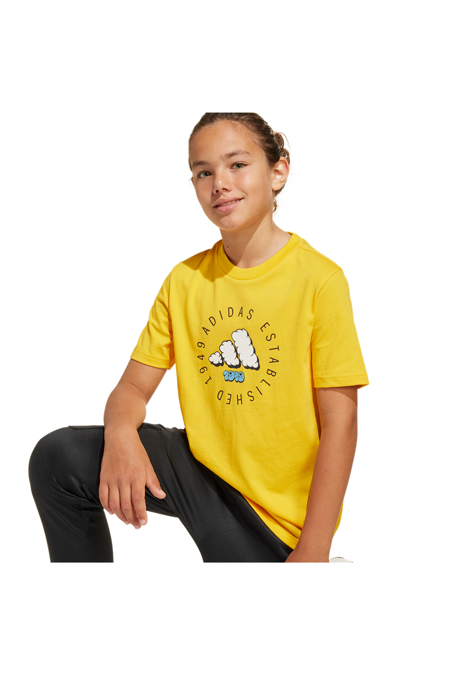 adidas Erkek  Sarı  T-Shirt J FUN TEE JI6688