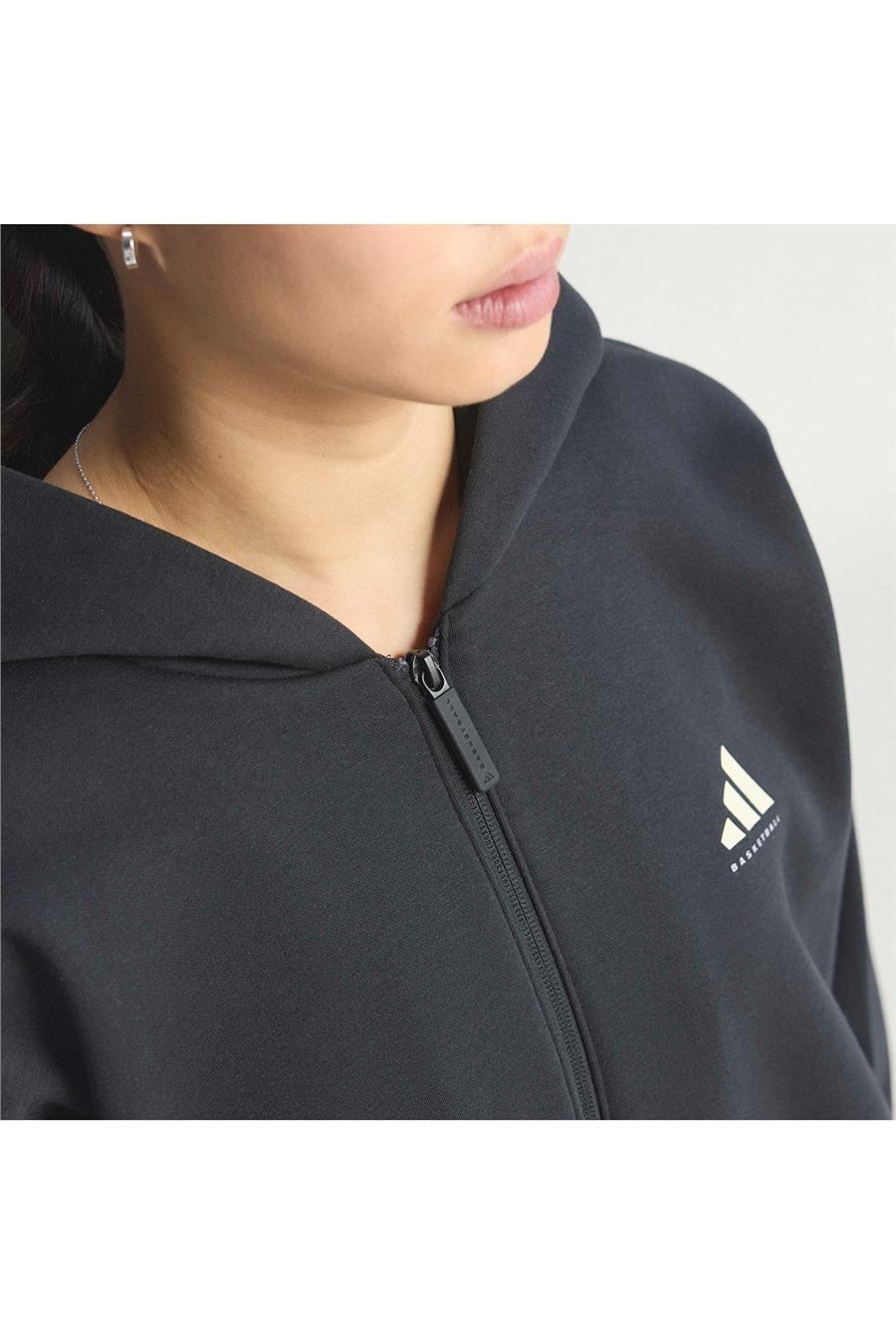 adidas Erkek  Siyah  Ceket ADIDAS FZ HOODY KB3064