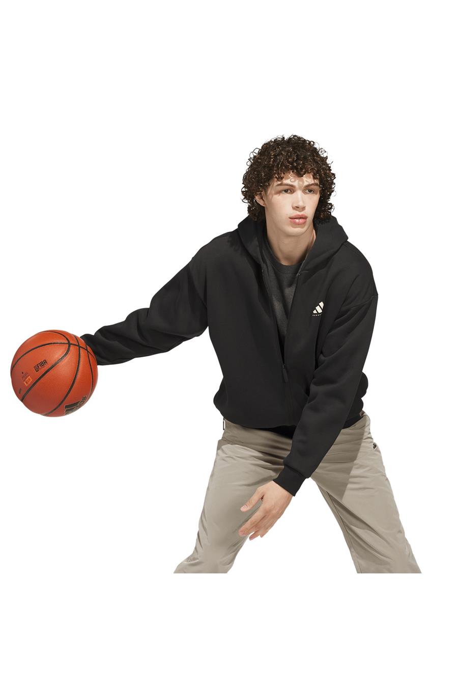 adidas Erkek  Siyah  Ceket ADIDAS FZ HOODY KB3064