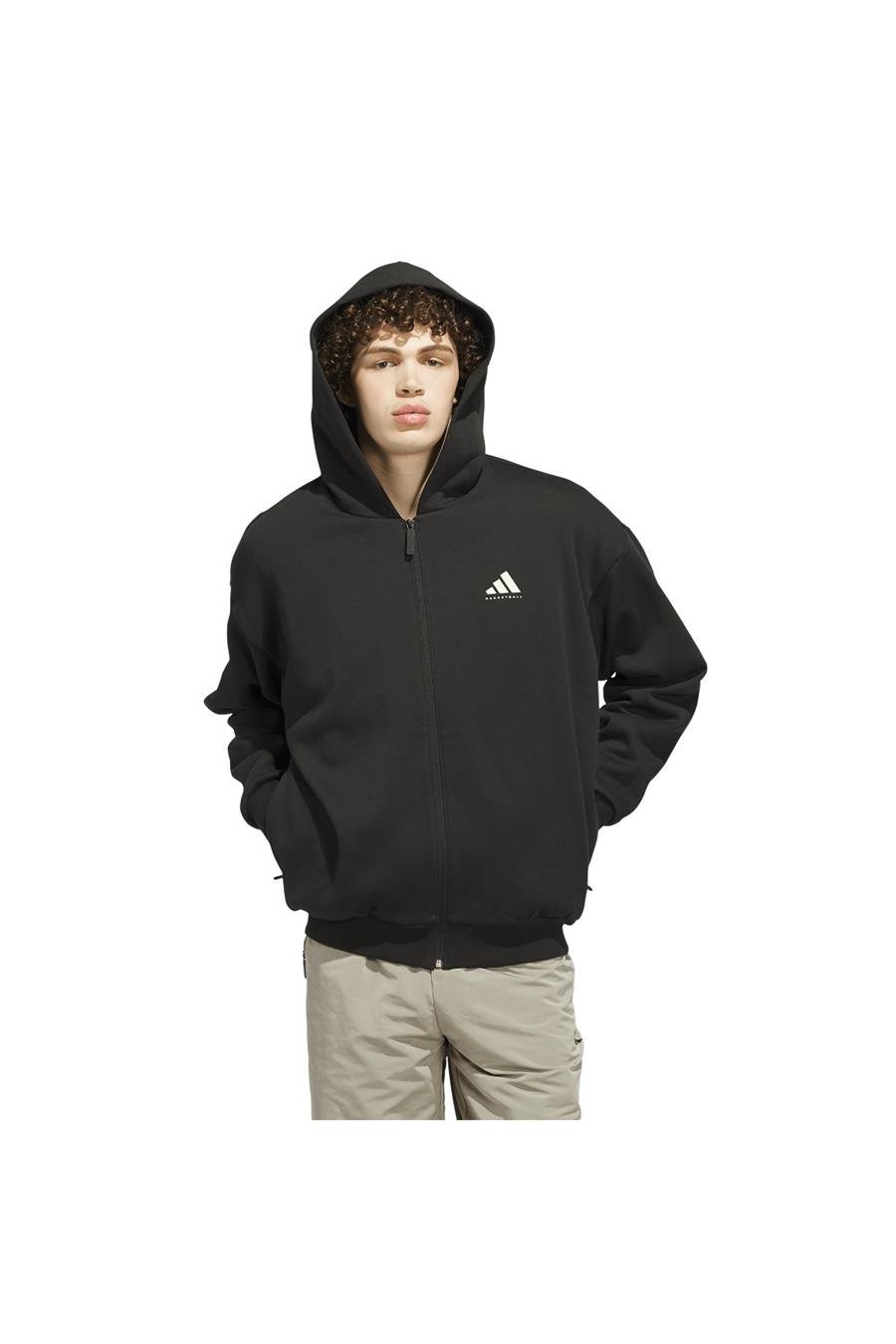 adidas Erkek  Siyah  Ceket ADIDAS FZ HOODY KB3064