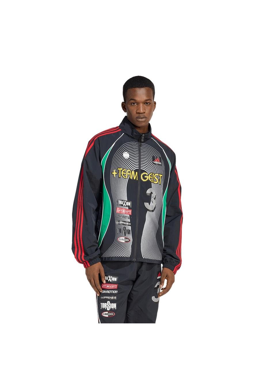 adidas Erkek  Siyah  Ceket GFX TRACK TOP KG5078