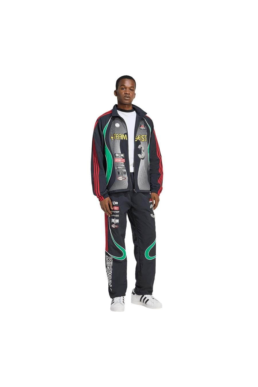 adidas Erkek  Siyah  Ceket GFX TRACK TOP KG5078