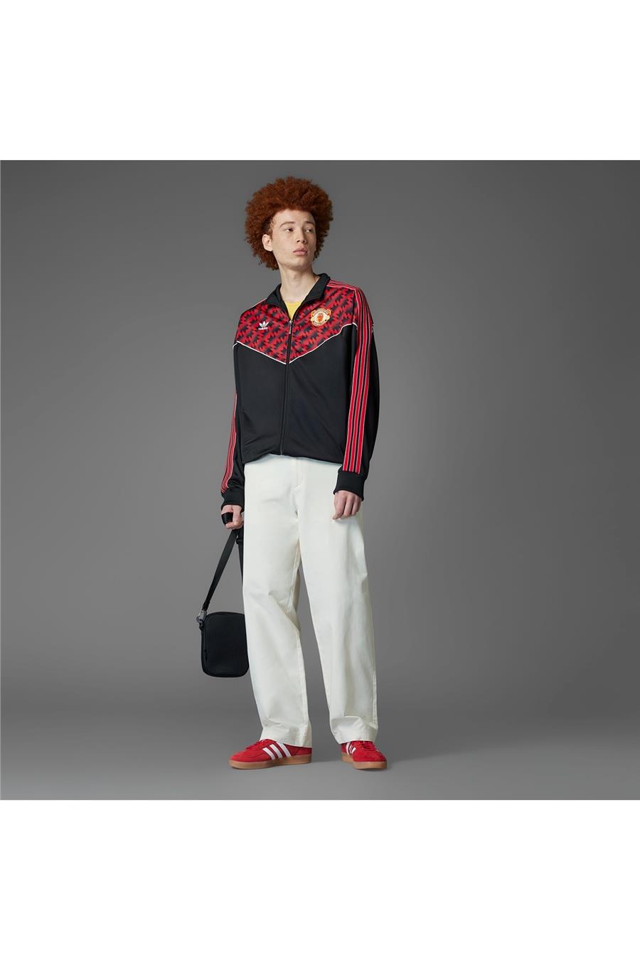 adidas Erkek  Siyah  Ceket MUFC TT 91 JF0373