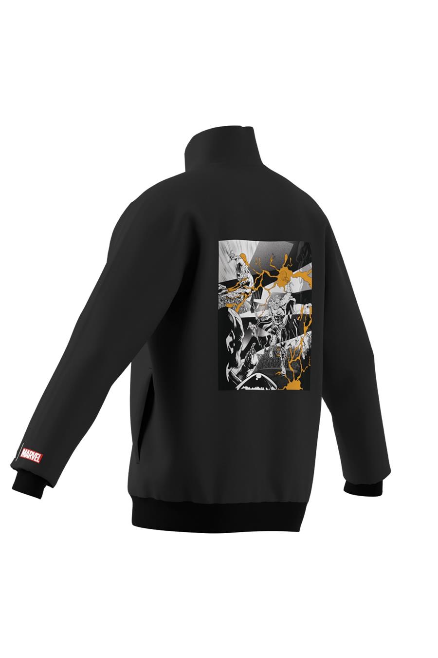 adidas Erkek  Siyah  Ceket REAL MARVEL TT KB4394