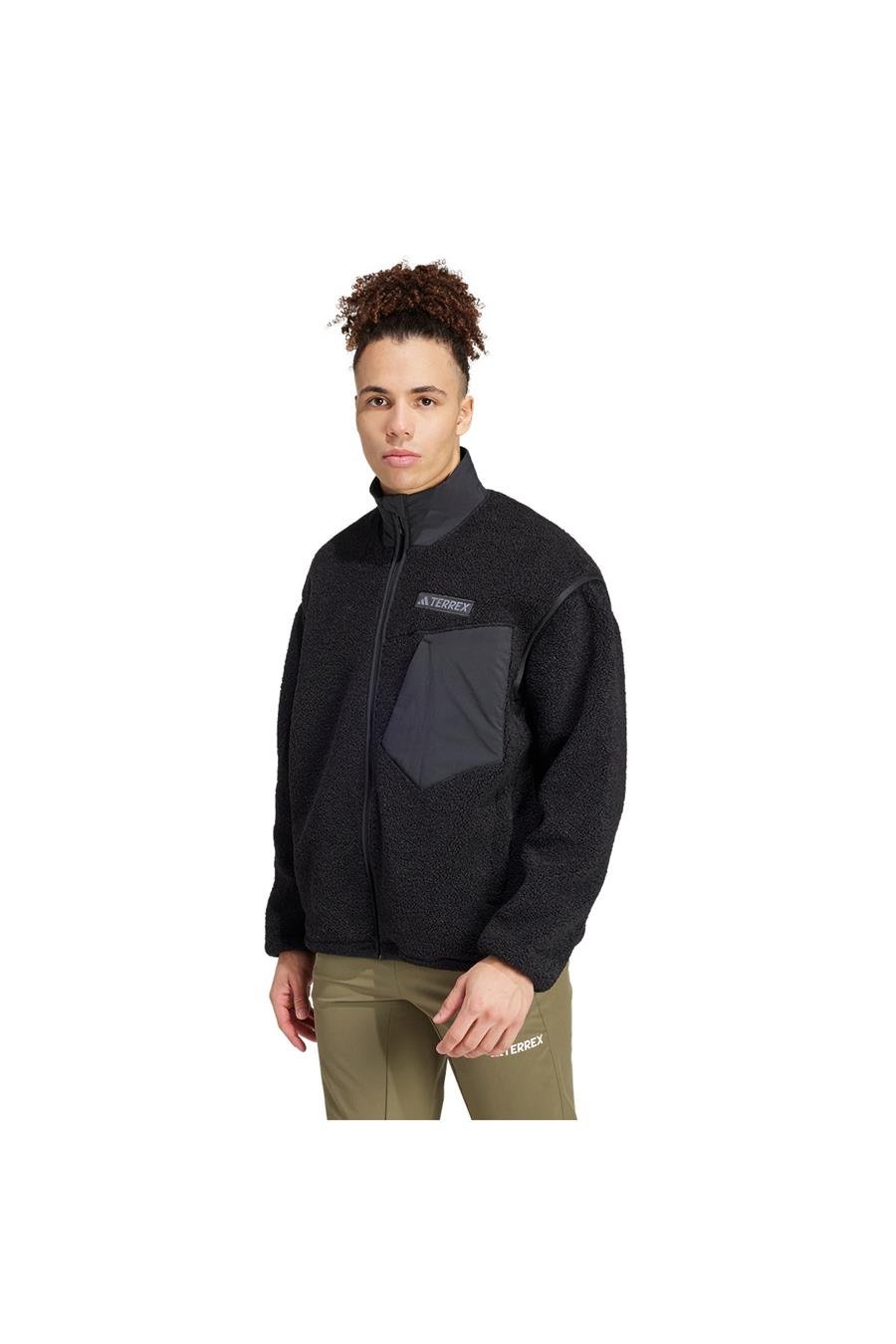 adidas  Erkek Siyah  Ceket XPL PILE FL JKT IZ4995