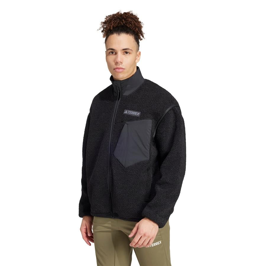 adidas  Erkek Siyah  Ceket XPL PILE FL JKT IZ4995