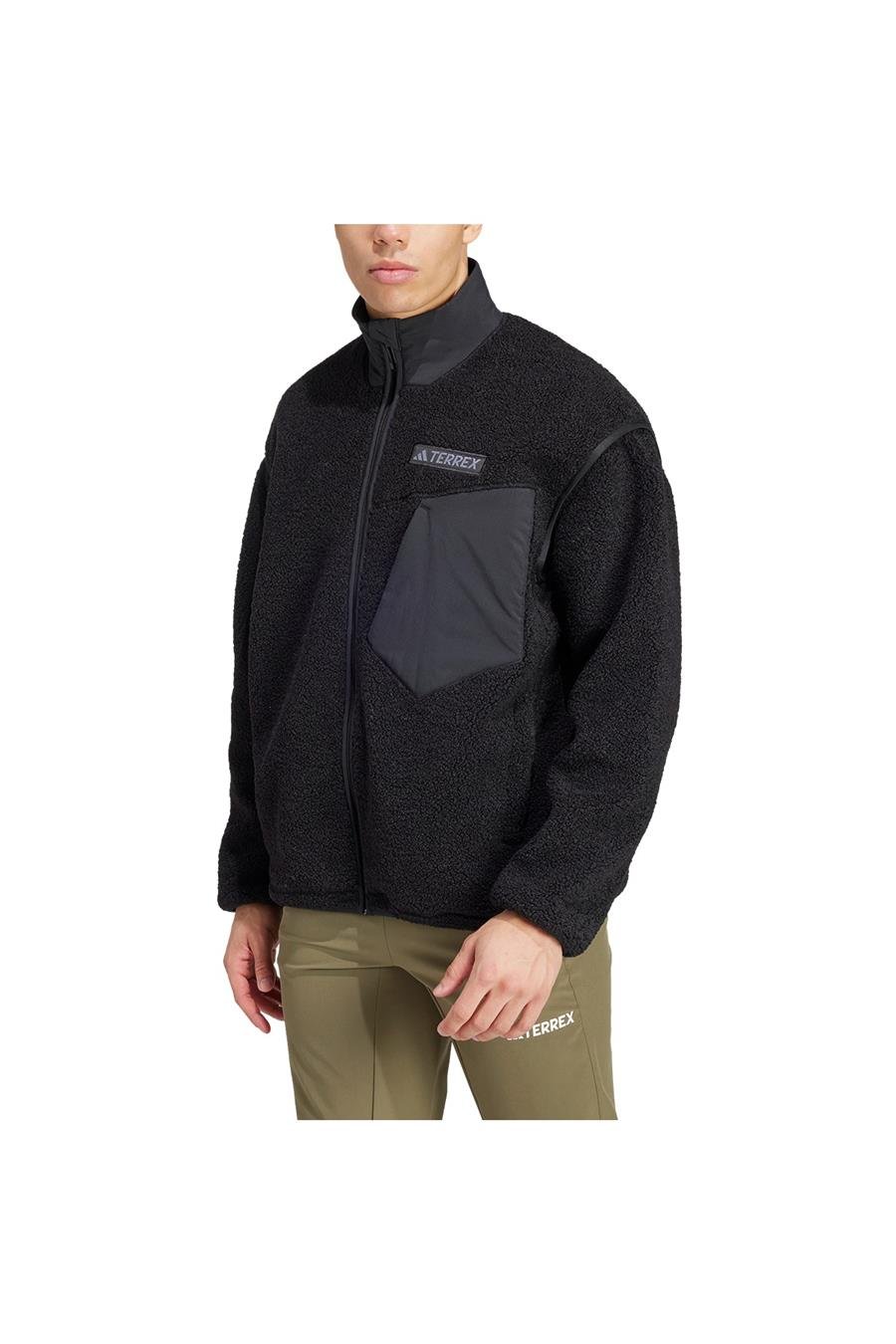 adidas  Erkek Siyah  Ceket XPL PILE FL JKT IZ4995