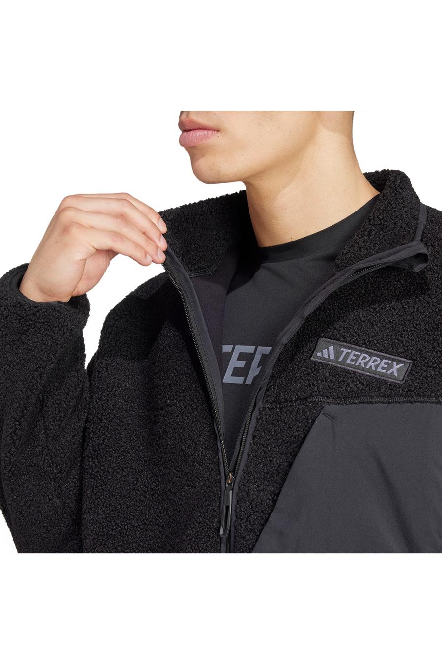 adidas  Erkek Siyah  Ceket XPL PILE FL JKT IZ4995