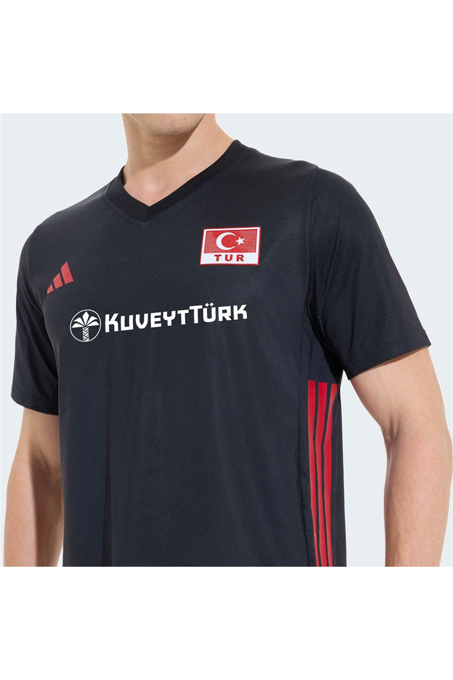 adidas Erkek  Siyah  Forma CUQuickset SS M TVF KM7473