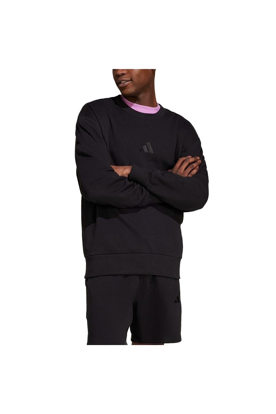 adidas Erkek  Siyah  Sweatshirt M A SZN FT CRW IX1261