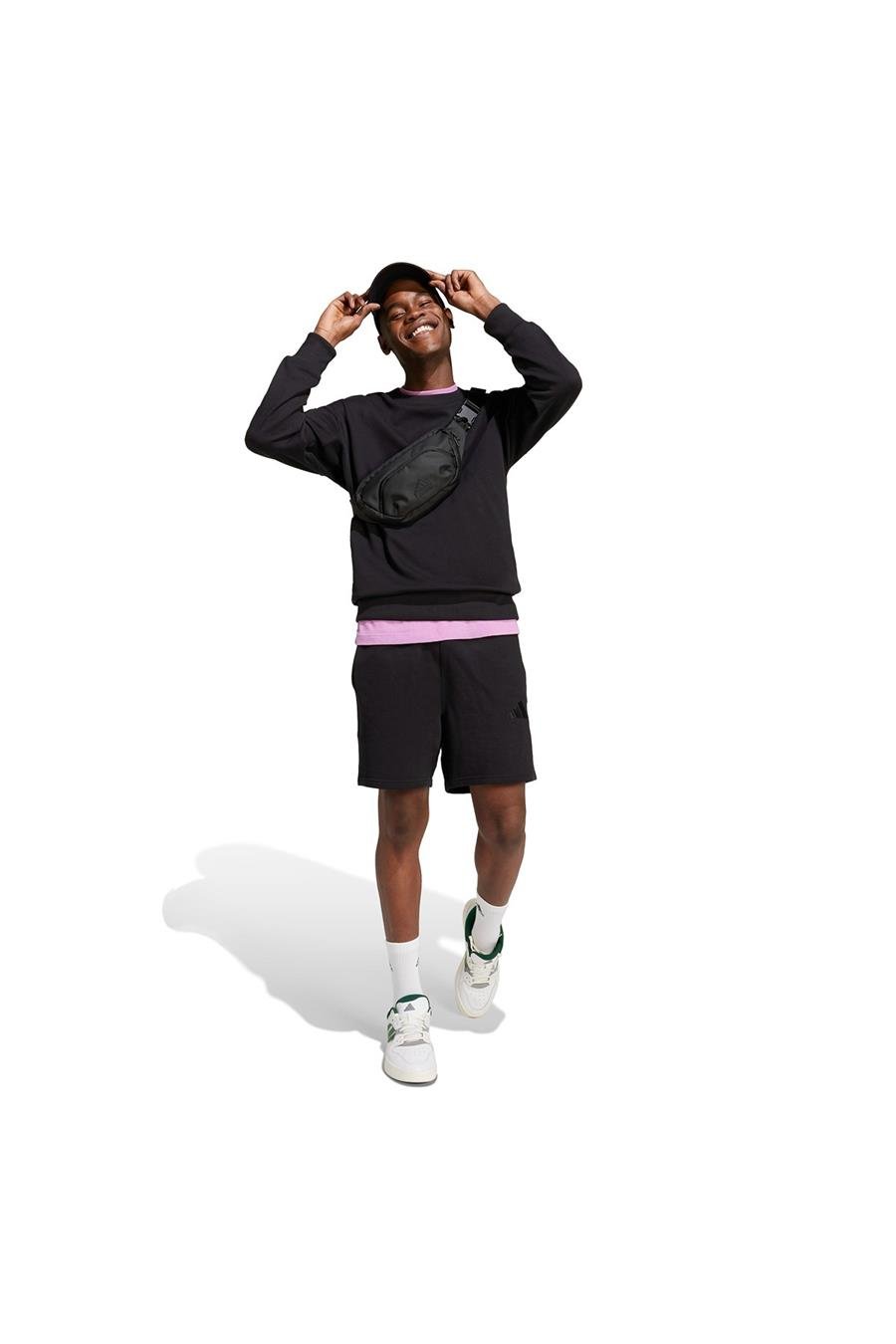 adidas Erkek  Siyah  Sweatshirt M A SZN FT CRW IX1261