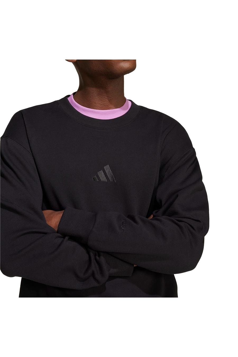 adidas Erkek  Siyah  Sweatshirt M A SZN FT CRW IX1261