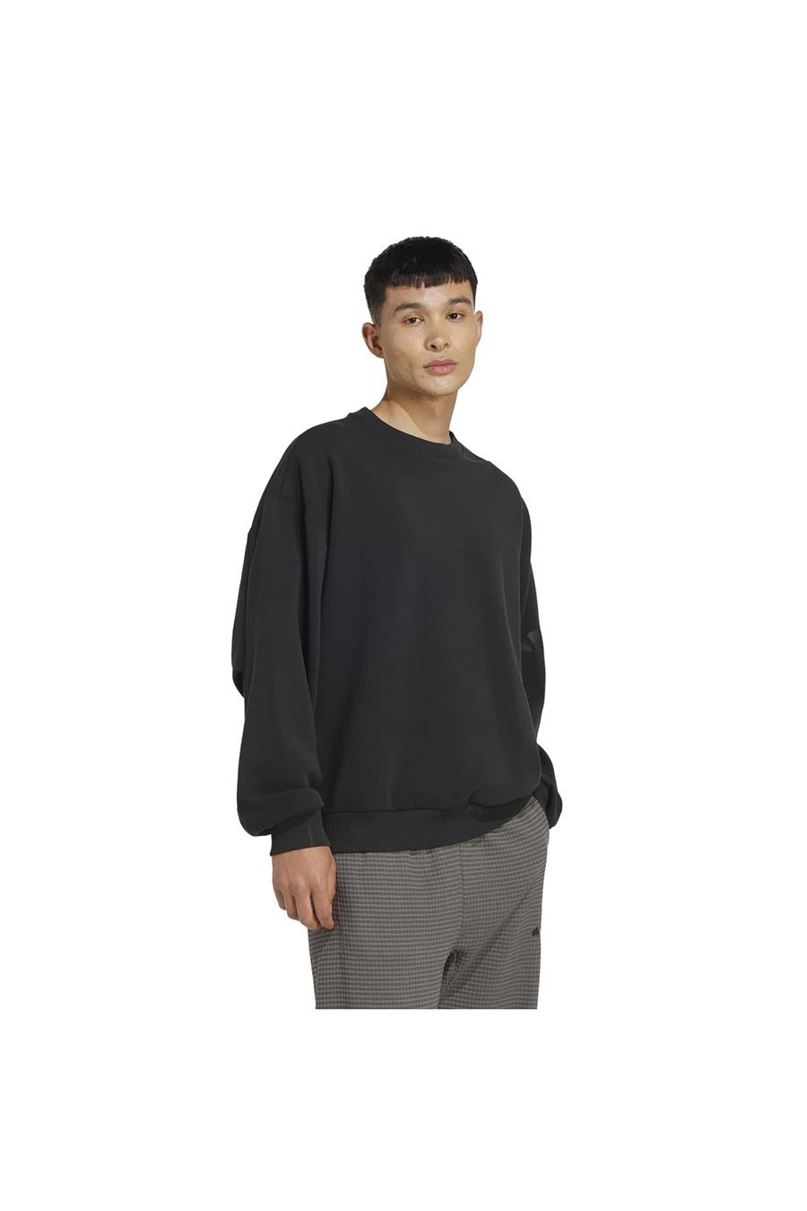 adidas Erkek  Siyah  Sweatshirt M SL SK CREW KF0485