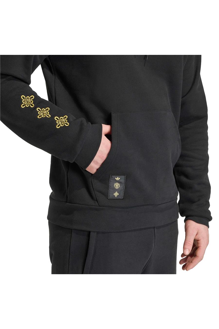 adidas Erkek  Siyah  Sweatshirt MUFC CS HD JM5565