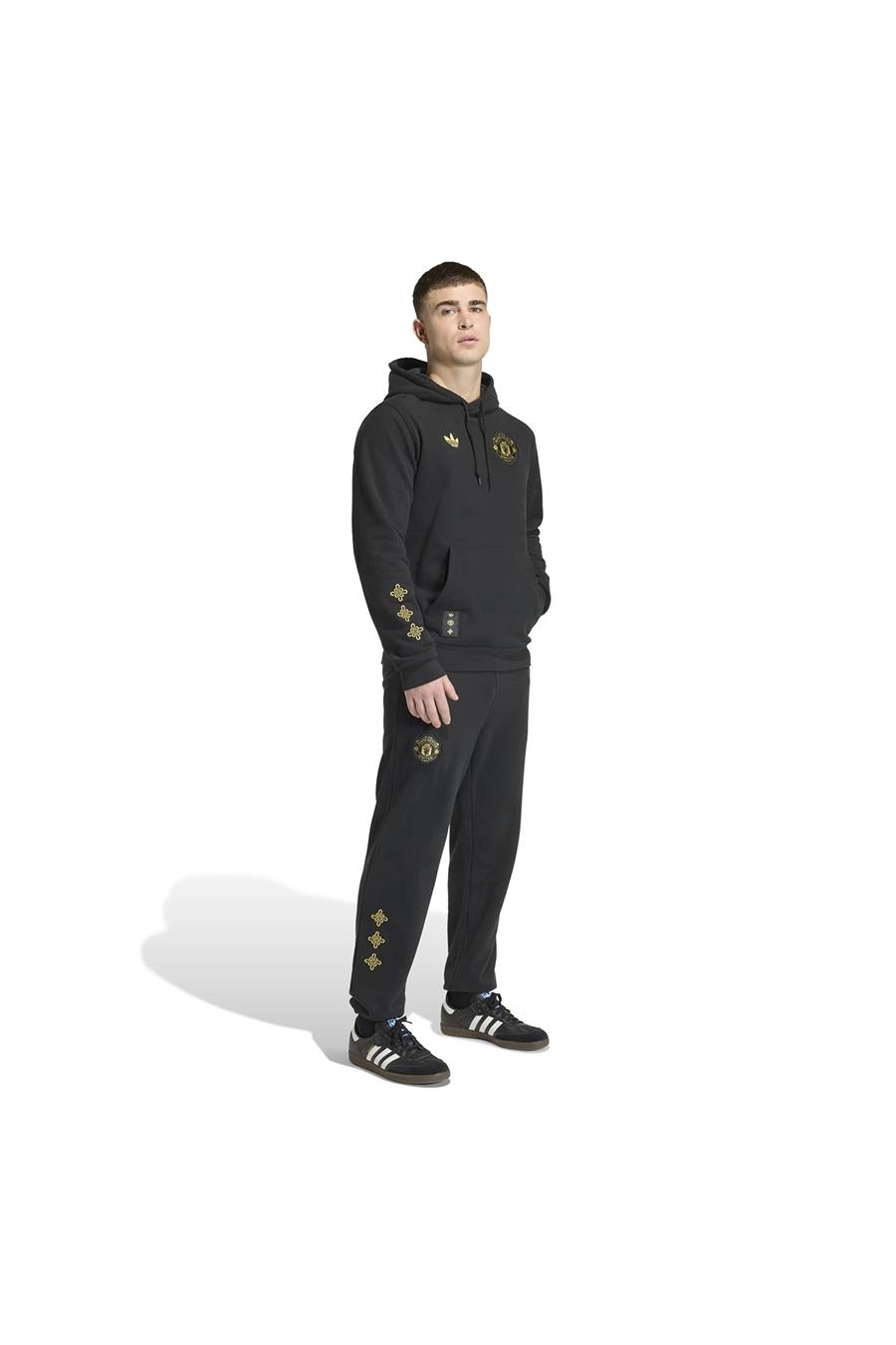 adidas Erkek  Siyah  Sweatshirt MUFC CS HD JM5565