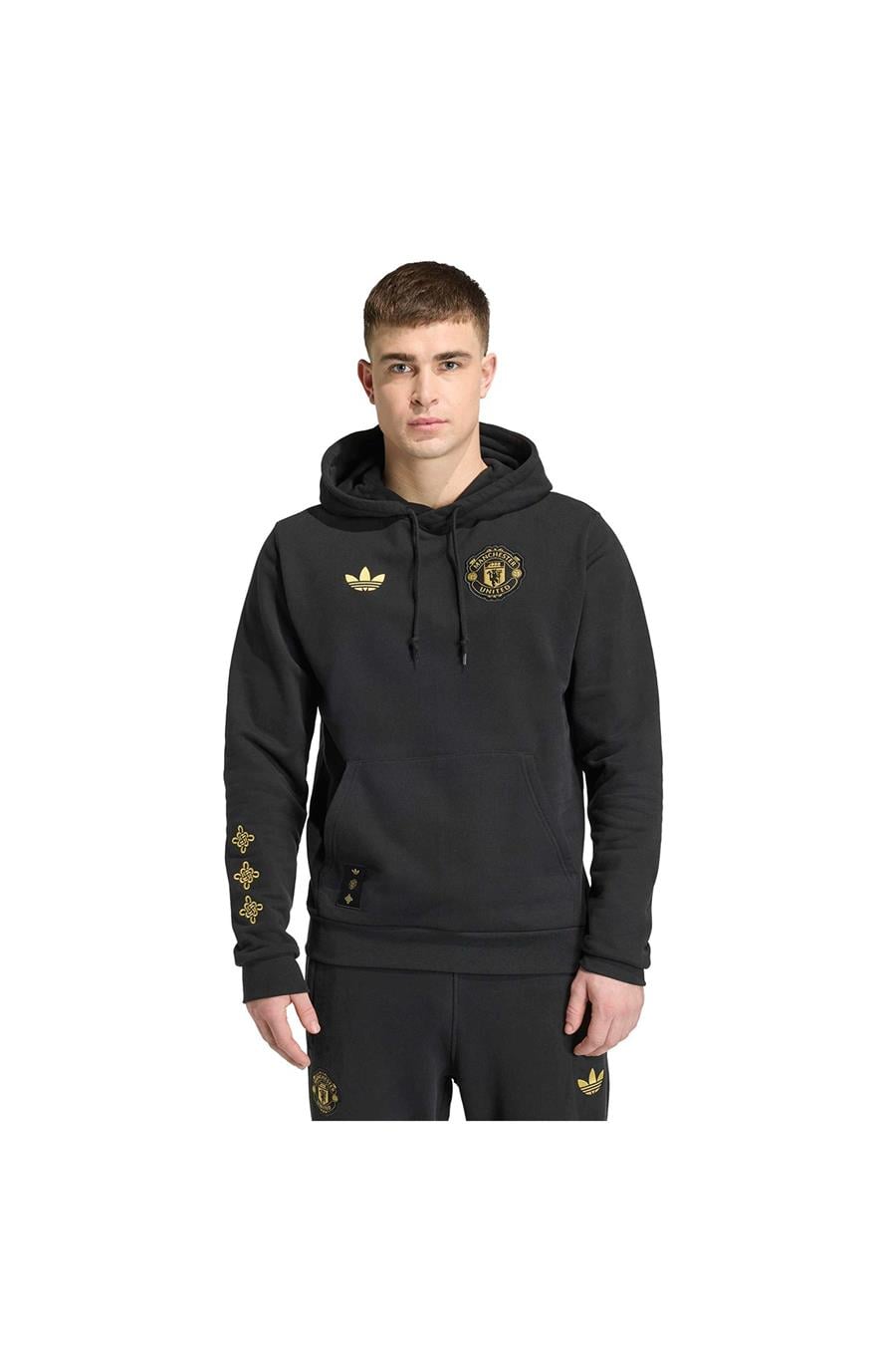 adidas Erkek  Siyah  Sweatshirt MUFC CS HD JM5565