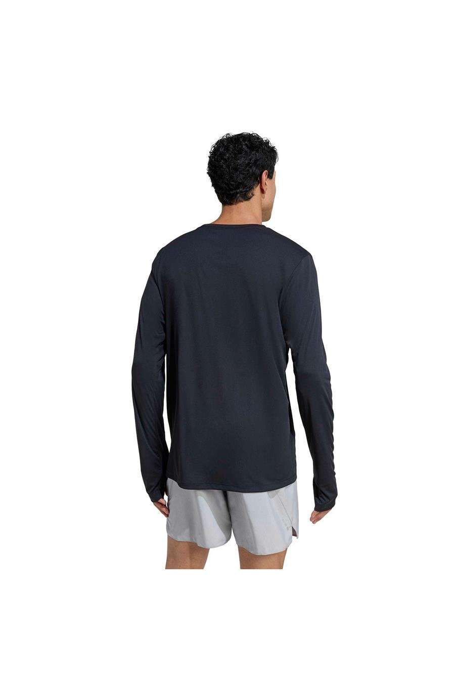 adidas Erkek  Siyah  Sweatshirt Run Ess LS M KE8424