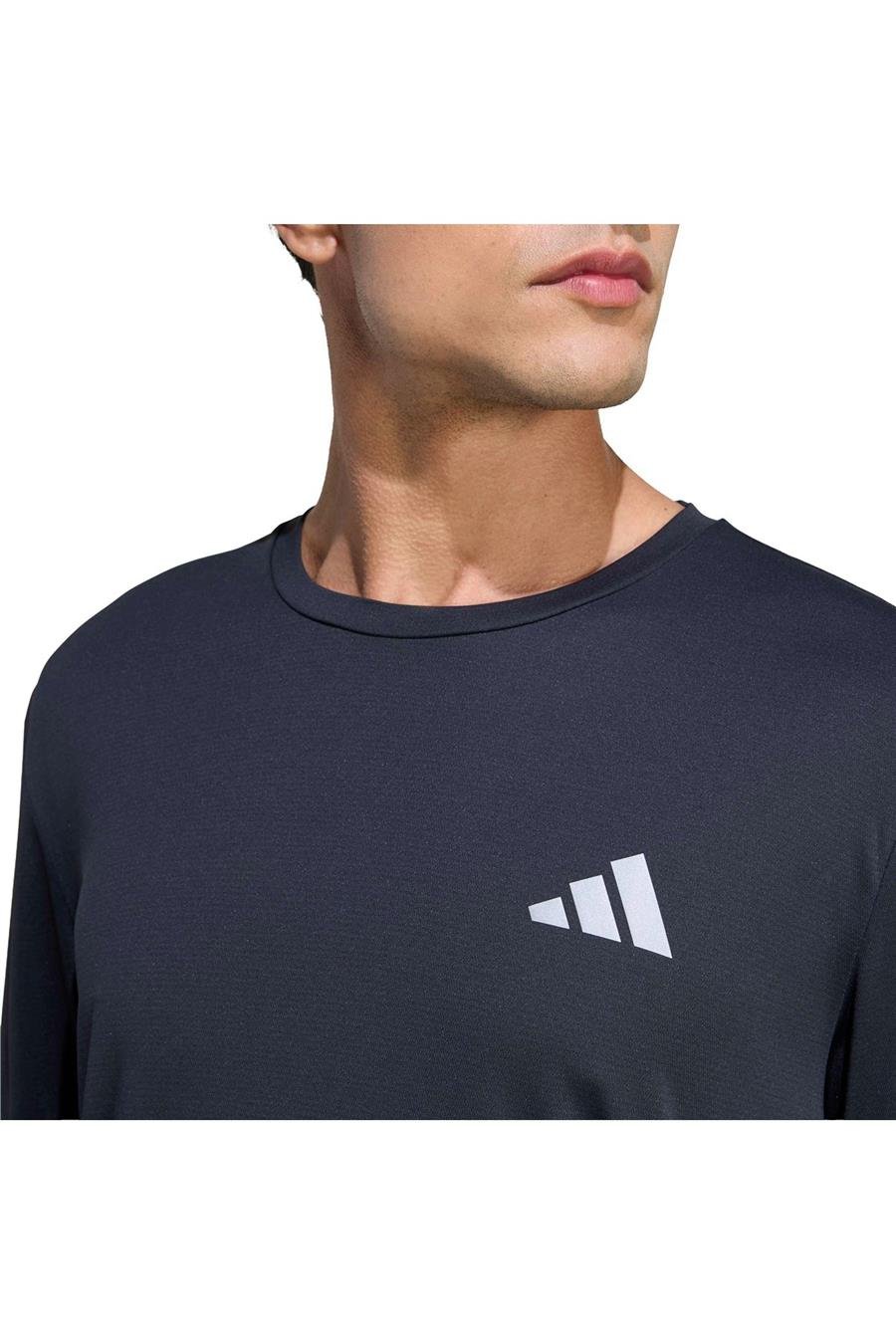 adidas Erkek  Siyah  Sweatshirt Run Ess LS M KE8424