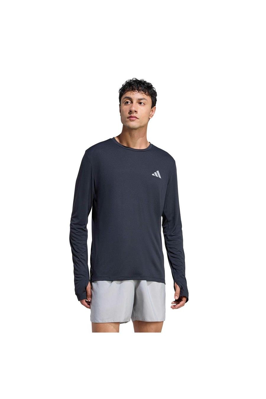 adidas Erkek  Siyah  Sweatshirt Run Ess LS M KE8424