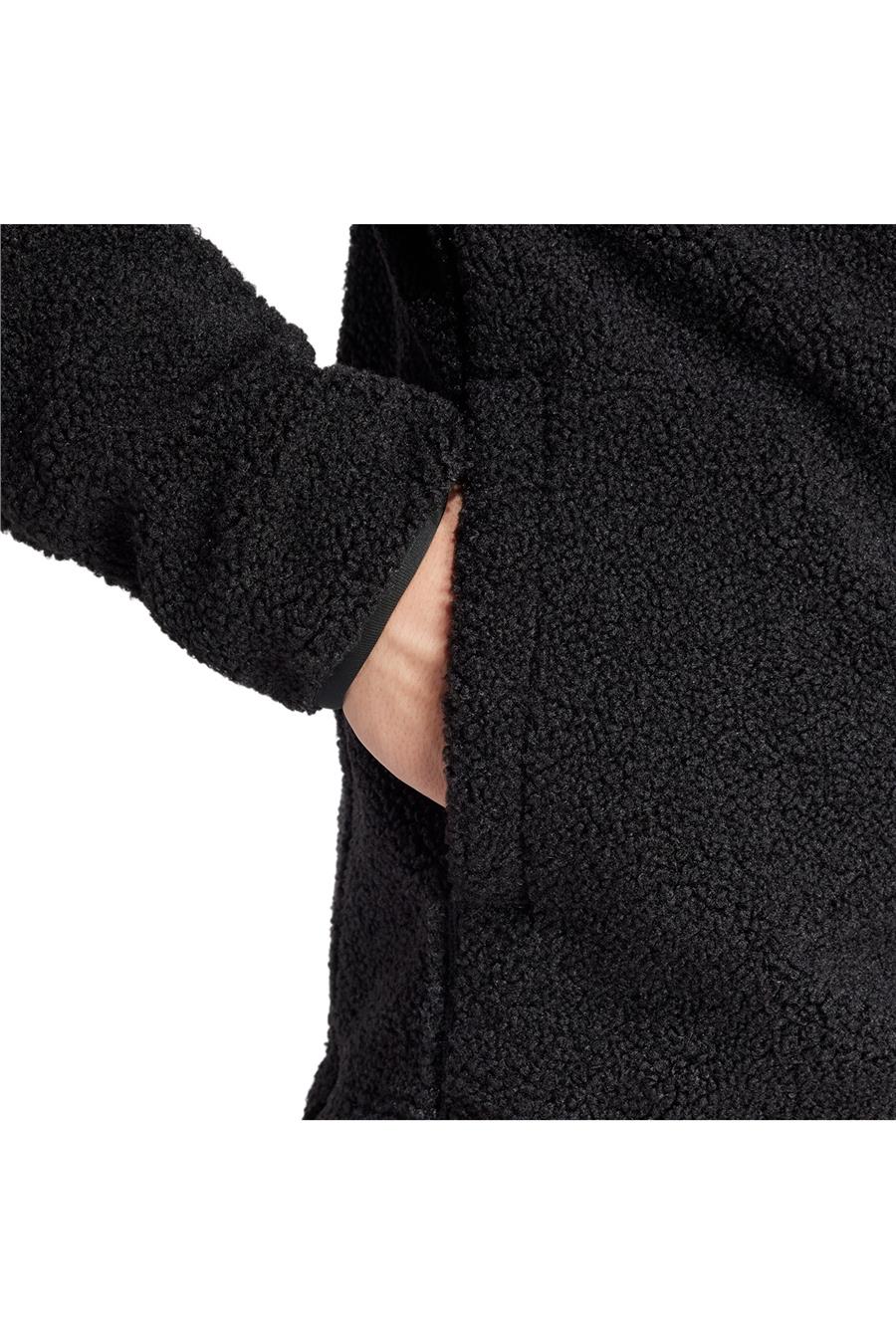 adidas  Erkek Siyah  Sweatshirt XPL PILE SNAP IW0231